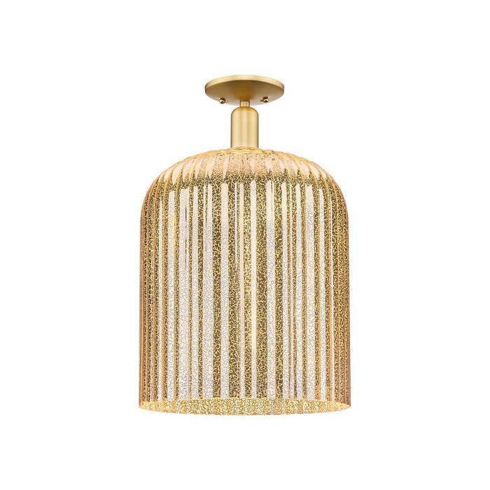 Innovations Bridal Veil 1Lt 12" Semi-Flush, Gold/Mercury - 716-1C-SG-G559-12ME