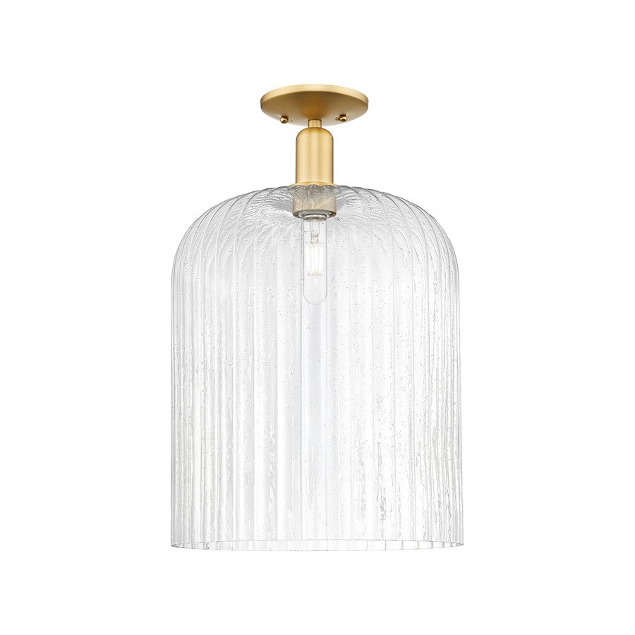 Innovations Bridal Veil 1Lt 12" Semi-Flush, Gold/Seed - 716-1C-SG-G559-12SDY