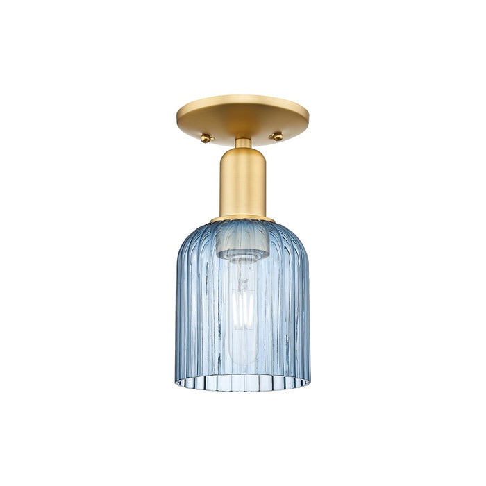 Innovations Bridal Veil 1Lt 5" Semi-Flush Mount, Gold/Blue - 716-1C-SG-G559-5BL