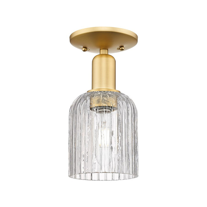 Innovations Bridal Veil 1Lt 5" Semi-Flush Mount, Gold/Clear - 716-1C-SG-G559-5CL