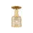 Innovations Bridal Veil 1Lt 5" Semi-Flush, Gold/Mercury - 716-1C-SG-G559-5ME