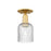 Innovations Bridal Veil 1Lt 5" Semi-Flush, Gold/Seed - 716-1C-SG-G559-5SDY