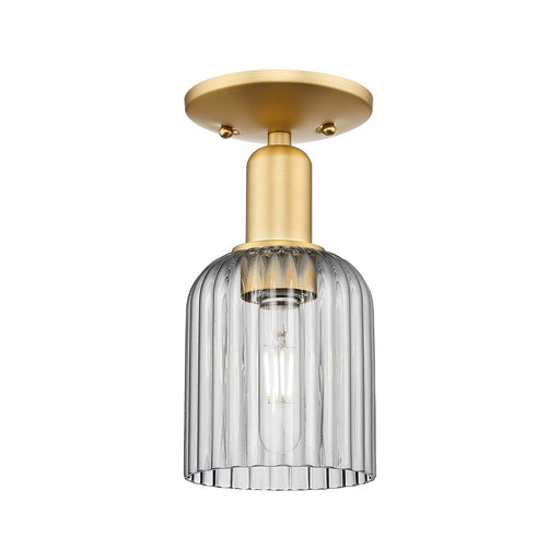 Innovations Bridal Veil 1Lt 5" Semi-Flush Mount, Gold/Smoke - 716-1C-SG-G559-5SM