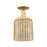 Innovations Bridal Veil 1Lt 8" Semi-Flush, Gold/Mercury - 716-1C-SG-G559-8ME