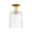 Innovations Bridal Veil 1Lt 8" Semi-Flush, Gold/Seed - 716-1C-SG-G559-8SDY