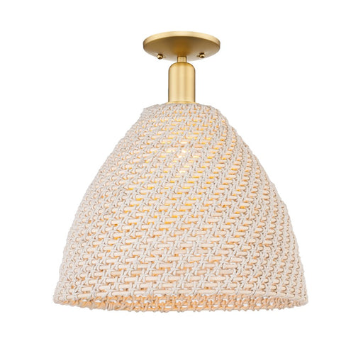 Innovations NB Dome 1Lt 16" Semi-Flush, GD/NF - 716-1C-SG-NBD-16-NAT