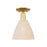 Innovations NB Dome 1Lt 8" Semi-Flush, GD/NF - 716-1C-SG-NBD-75-NAT