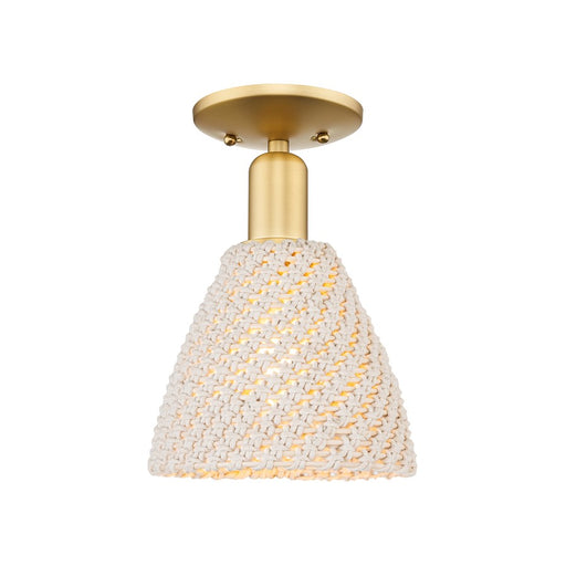 Innovations NB Dome 1Lt 8" Semi-Flush, GD/NF - 716-1C-SG-NBD-75-NAT
