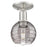 Innovations Athens Deco Swirl 6" Semi-Flush, SN/Smoke - 716-1C-SN-G1213-6SM