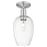 Innovations Preston 6" Flute Semi-Flush, Satin Nickel/Clear - 716-1C-SN-G457-6CL
