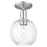 Innovations Preston 7" Globe Semi-Flush, Satin Nickel/Clear - 716-1C-SN-G458-7CL