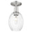 Innovations Preston 6" Bulb Semi-Flush, Satin Nickel/Clear - 716-1C-SN-G459-6CL