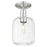 Innovations Preston 7" Jar Semi-Flush, Satin Nickel/Clear - 716-1C-SN-G460-7CL