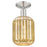 Innovations Preston 7" Jar Semi-Flush, Satin Nickel/Mercury - 716-1C-SN-G460-7ME