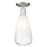 Innovations Brookhaven Almond 6" Semi-Flush, SN/Opal - 716-1C-SN-G480-6OP