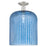 Innovations Bridal Veil 12" Semi-Flush, Satin Nickel/Blue - 716-1C-SN-G559-12BL