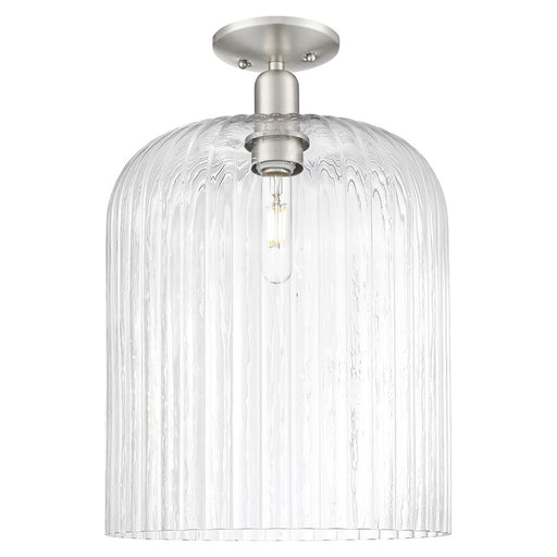 Innovations Bridal Veil 12" Semi-Flush, Satin Nickel/Clear - 716-1C-SN-G559-12CL