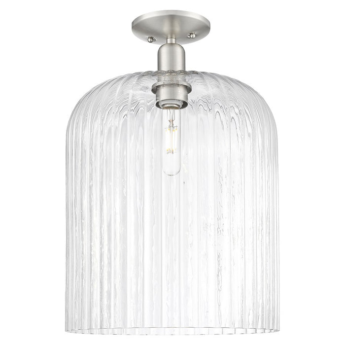 Innovations Bridal Veil 12" Semi-Flush, Satin Nickel/Clear - 716-1C-SN-G559-12CL