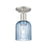 Innovations Bridal Veil 1Lt 5" Semi-Flush, SN/Blue - 716-1C-SN-G559-5BL