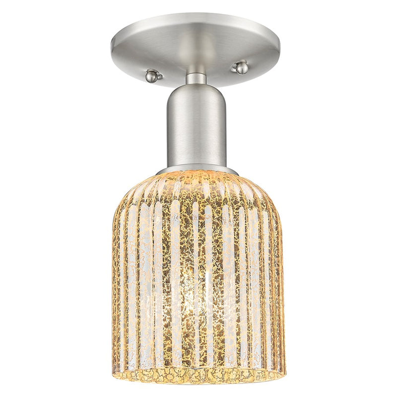 Innovations Bridal Veil 5" Semi-Flush, Satin Nickel/Mercury - 716-1C-SN-G559-5ME