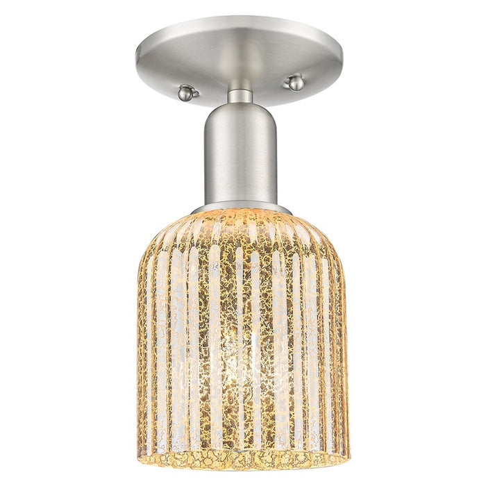 Innovations Bridal Veil 5" Semi-Flush, Satin Nickel/Mercury - 716-1C-SN-G559-5ME