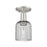 Innovations Bridal Veil 1Lt 5" Semi-Flush, SN/Smoke - 716-1C-SN-G559-5SM