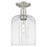 Innovations Bridal Veil 8" Semi-Flush, Satin Nickel/Clear - 716-1C-SN-G559-8CL