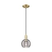 Innovations Athens DS 1Lt 6" Cord Mini Pendant, AB/SDS - 716-1P-AB-G1213-6SM