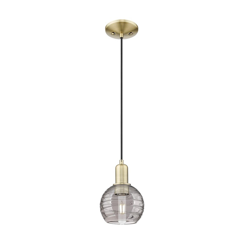 Innovations Athens DS 1Lt 6" Cord Mini Pendant, AB/SDS - 716-1P-AB-G1213-6SM