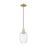 Innovations Preston 1Lt 6" Flute Cord Mini Pendant, AB/CL - 716-1P-AB-G457-6CL