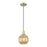 Innovations Preston 1Lt 7" Globe Cord Mini Pendant, AB/MC - 716-1P-AB-G458-7ME
