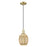 Innovations Preston 1Lt 6" Bell Cord Mini Pendant, AB/MC - 716-1P-AB-G459-6ME