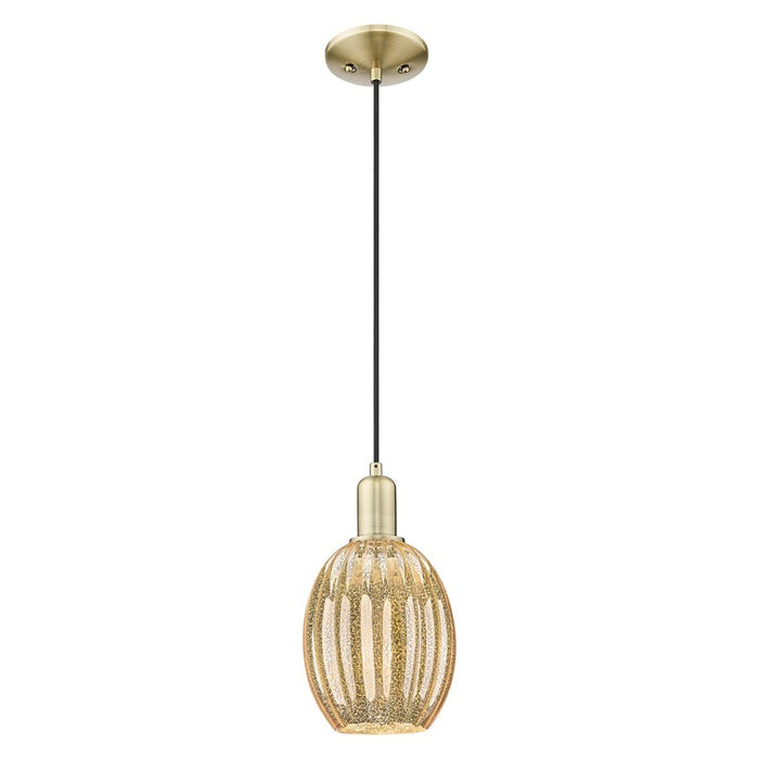 Innovations Preston 1Lt 6" Bell Cord Mini Pendant, AB/MC - 716-1P-AB-G459-6ME