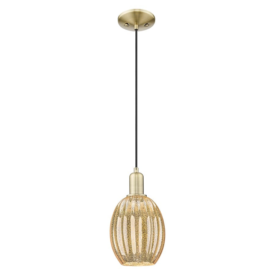 Innovations Preston 1Lt 6" Bell Cord Mini Pendant, AB/MC - 716-1P-AB-G459-6ME