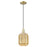 Innovations Preston 1Lt 7" Jar Cord Mini Pendant, AB/MC Jar - 716-1P-AB-G460-7ME