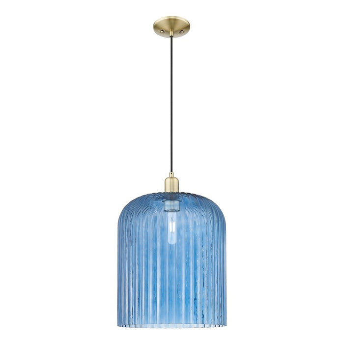 Innovations Bridal Veil 1Lt 12" Cord Mini Pendant, AB/Blue - 716-1P-AB-G559-12BL