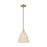 Innovations NB Dome 1Lt 9" Cord Mini Pendant, AB/NF - 716-1P-AB-NBD-9-NAT