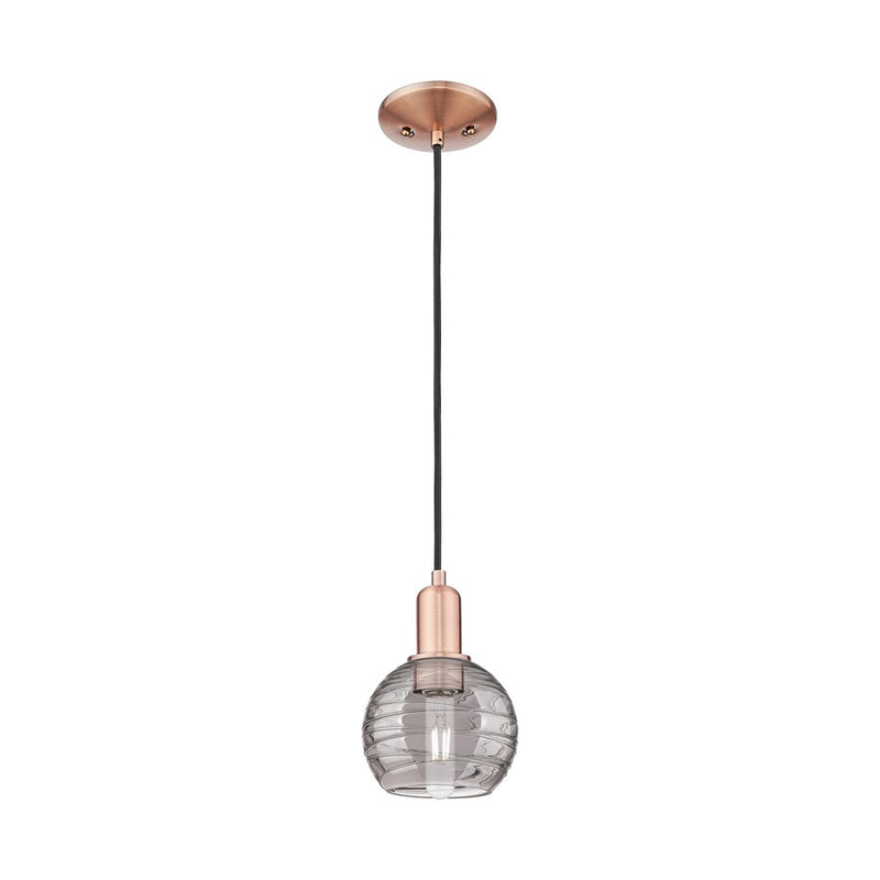 Innovations Athens DS 1Lt 6" Cord Mini Pendant, CP/SDS - 716-1P-AC-G1213-6SM