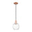 Innovations Preston 1Lt 7" Globe Cord Mini Pendant, CP/CL - 716-1P-AC-G458-7CL