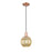 Innovations Preston 1Lt 7" Globe Cord Mini Pendant, CP/MC - 716-1P-AC-G458-7ME
