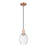 Innovations Preston 1Lt 6" Bell Cord Mini Pendant, CP/Clear - 716-1P-AC-G459-6CL