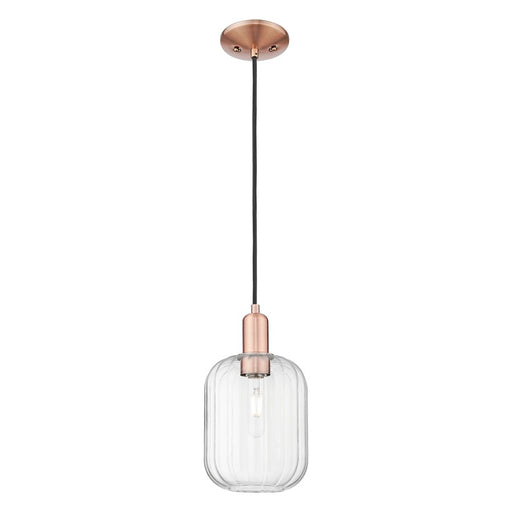 Innovations Preston 1Lt 7" Jar Cord Mini Pendant, CP/CL Jar - 716-1P-AC-G460-7CL