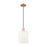 Innovations Bridal Veil 1Lt 8" Cord Mini Pendant, CP/GW - 716-1P-AC-G559-8GWH