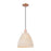 Innovations NB Dome 1Lt 12" Cord Mini Pendant, CP/NF - 716-1P-AC-NBD-12-NAT