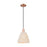 Innovations NB Dome 1Lt 9" Cord Mini Pendant, CP/NF - 716-1P-AC-NBD-9-NAT