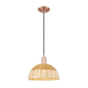 Innovations NB Dome 1Lt Cord Mini Pendant/12" CP/NF - 716-1P-AC-NBD2-12-NAT