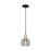 Innovations Athens DS 1Lt 6" Cord Mini Pendant, BKS/SDS - 716-1P-BAB-G1213-6SM