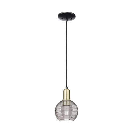 Innovations Athens DS 1Lt 6" Cord Mini Pendant, BKS/SDS - 716-1P-BAB-G1213-6SM