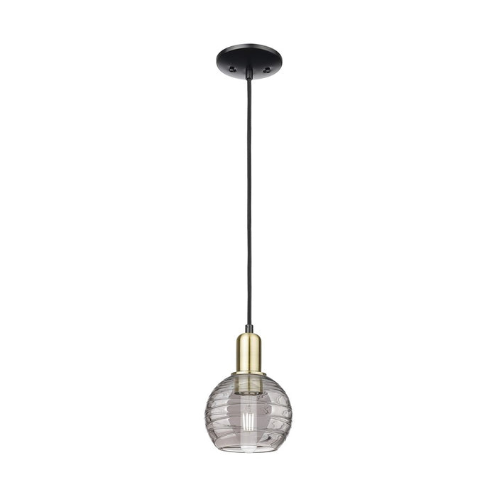 Innovations Athens DS 1Lt 6" Cord Mini Pendant, BKS/SDS - 716-1P-BAB-G1213-6SM