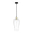 Innovations Chelsea 1Lt 8" Cord Mini Pendant, BKBS/Clear - 716-1P-BAB-G456-8CL